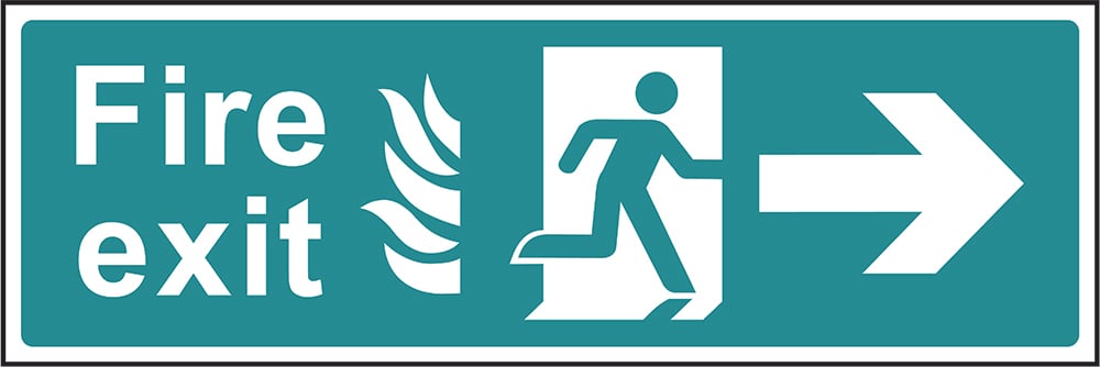 Signage: Fire Exit Right (EMER0020)