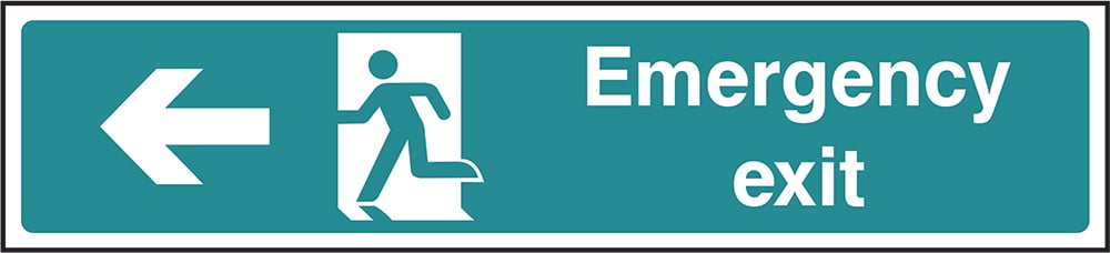 Signage: Emergency Exit Left (EMER0027)