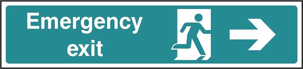 Signage: Emergency Exit Right (EMER0028)