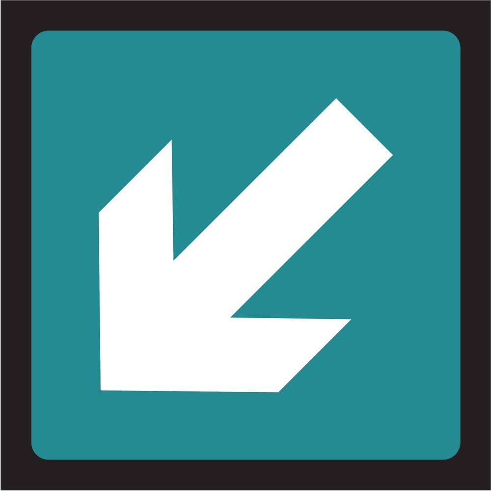 Signage: Fire Exit Down Left (EMER0051)