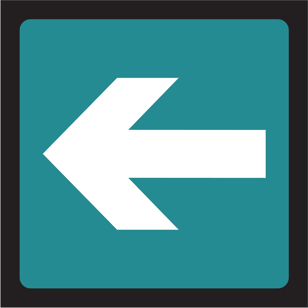 Signage: Emergency Exit Left Arrow (EMER0053)