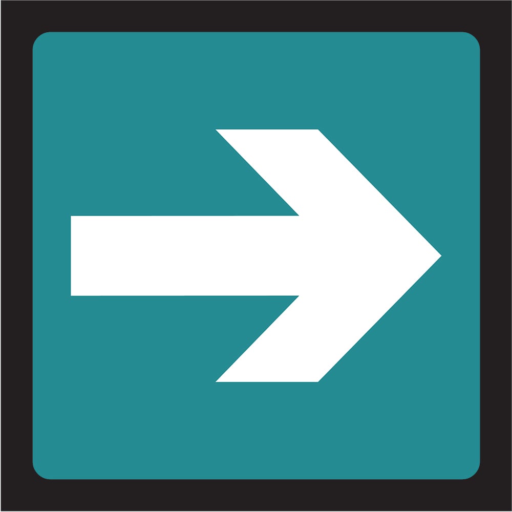 Signage: Emergency Exit Right Arrow (EMER0054)