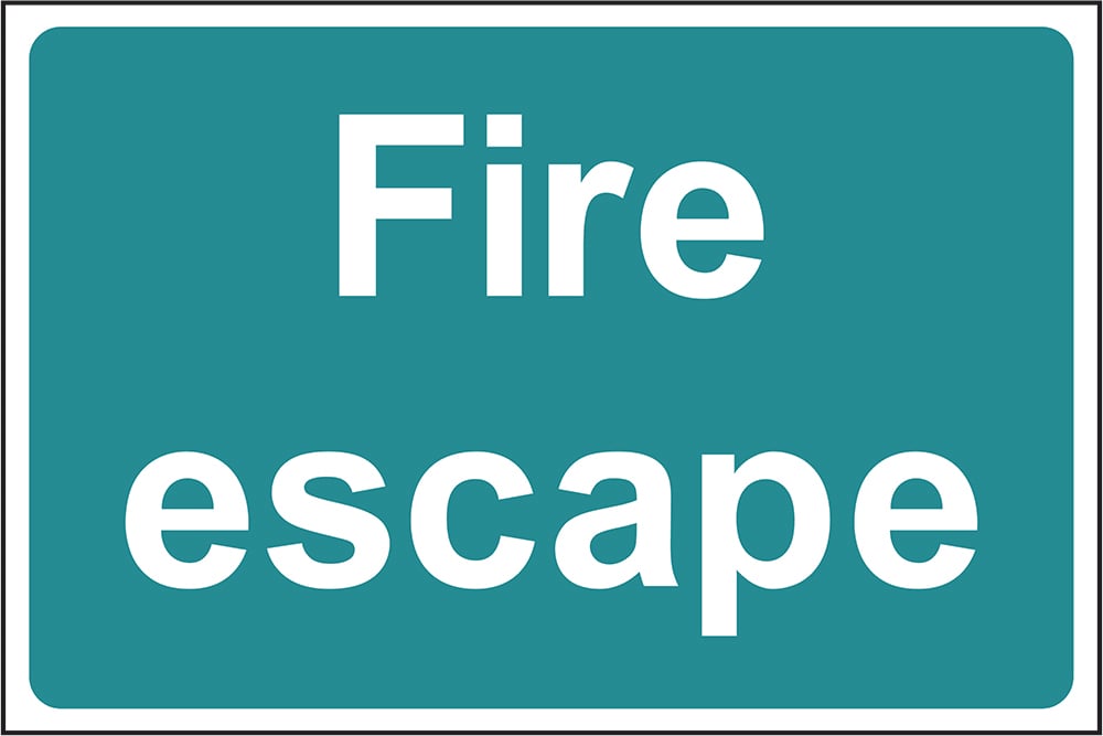Signage: Fire Escape (EMER0084)