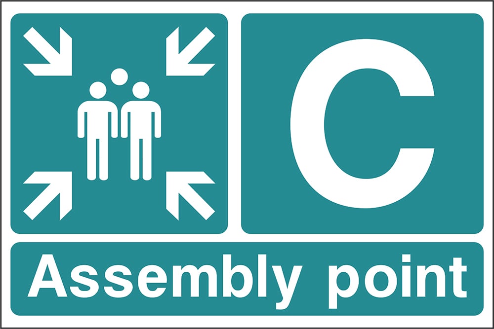 Signage: Assembly Point C (EMER0089)