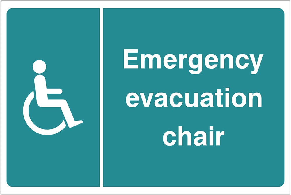 Signage: Emergency Evacuation Chair (EMER0095)