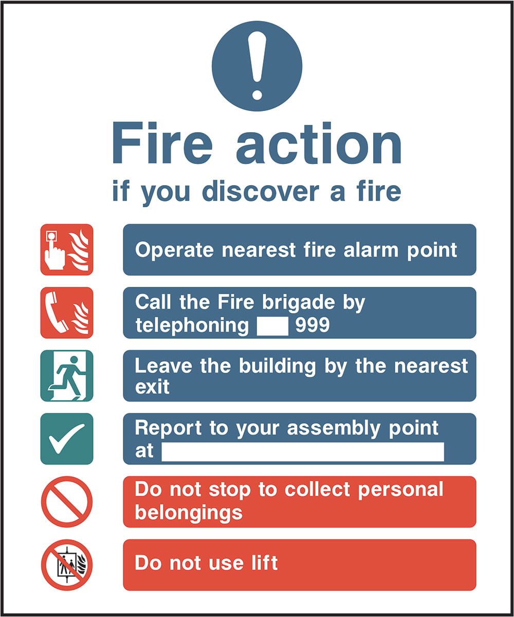 Signage: Fire Action Instructions (FACT0002)