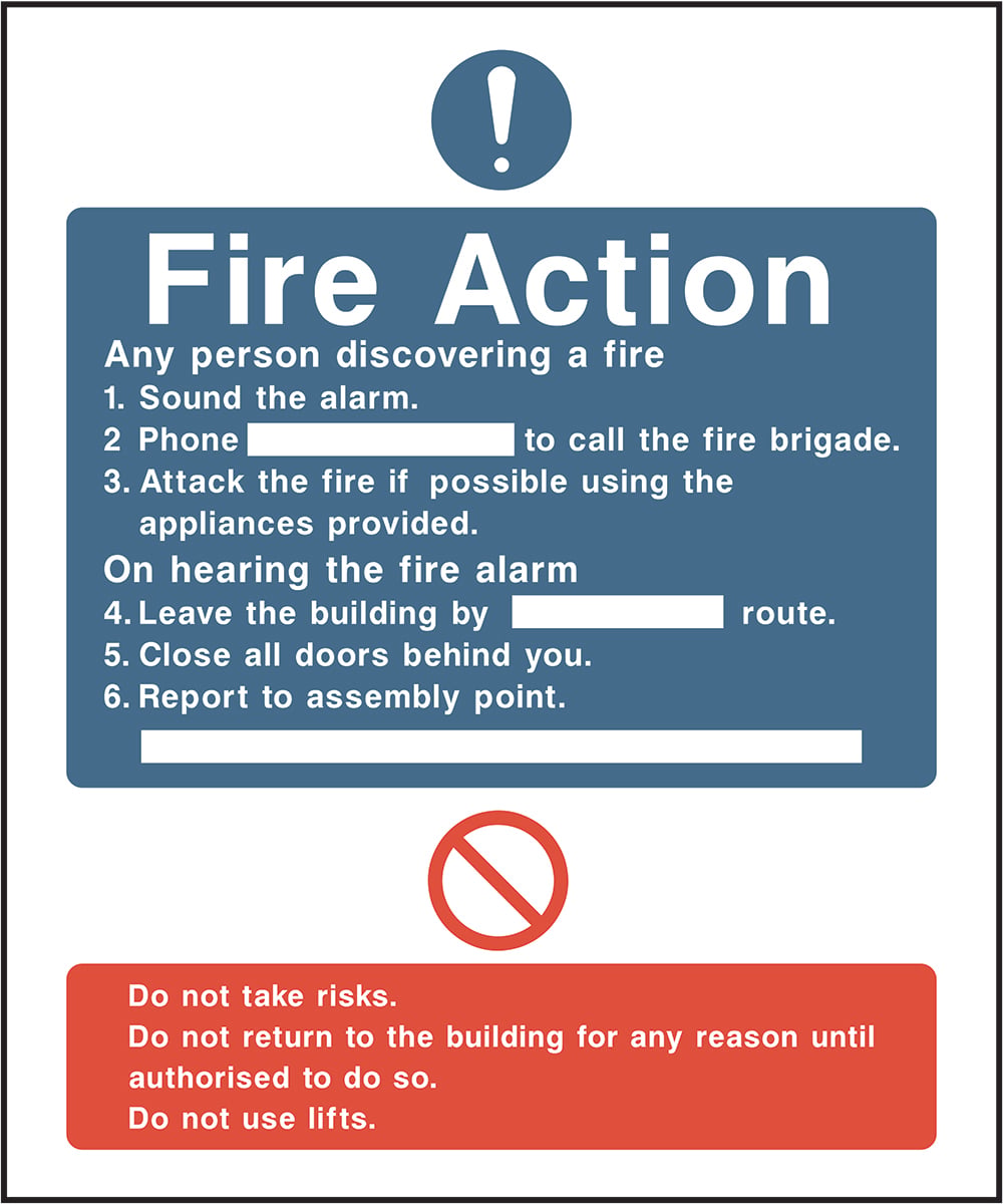 Signage: Fire Action (FACT0003)