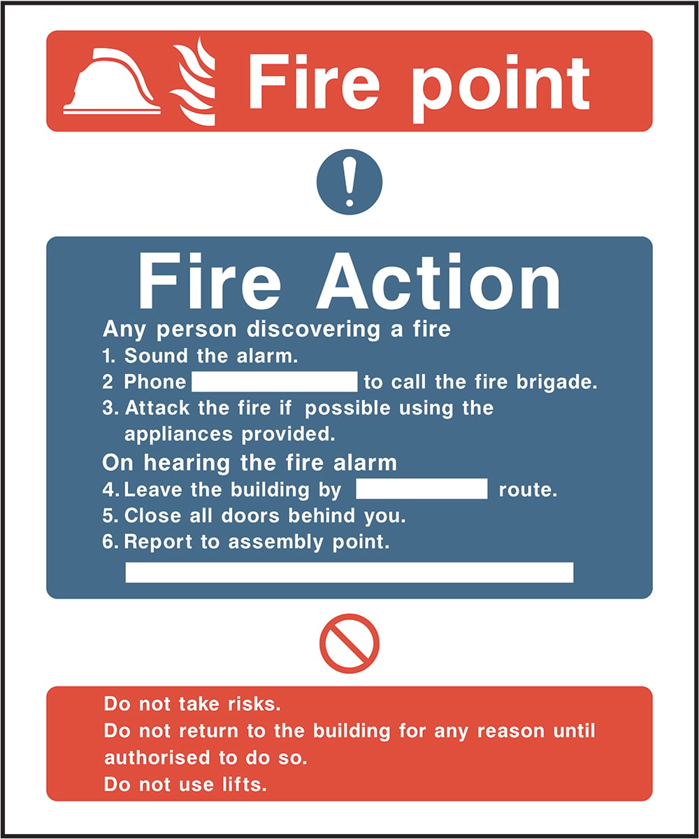 Signage: Fire Action Instructions (FACT0006)