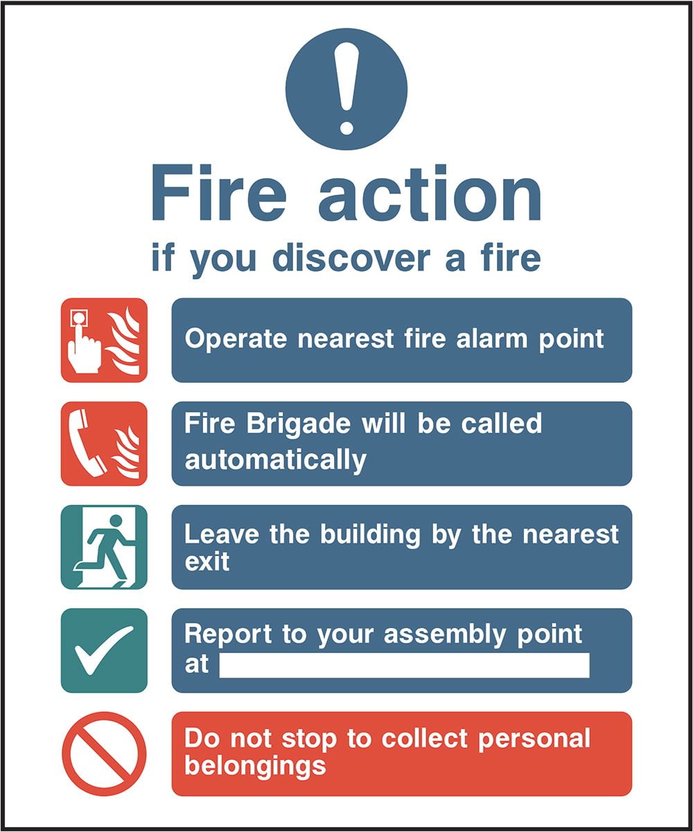 Signage: Fire Action Instructions (FACT0011)