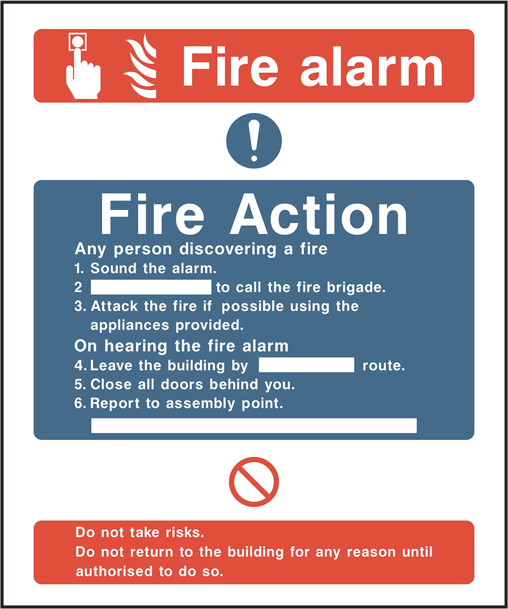 Signage: Fire Action (FACT0016)