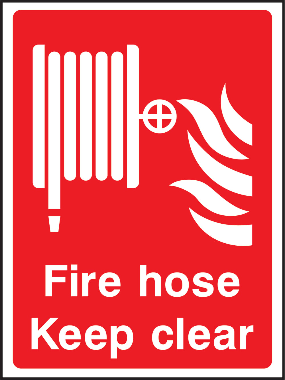 Signage: Fire Hose Keep Clear (FEQP0001)