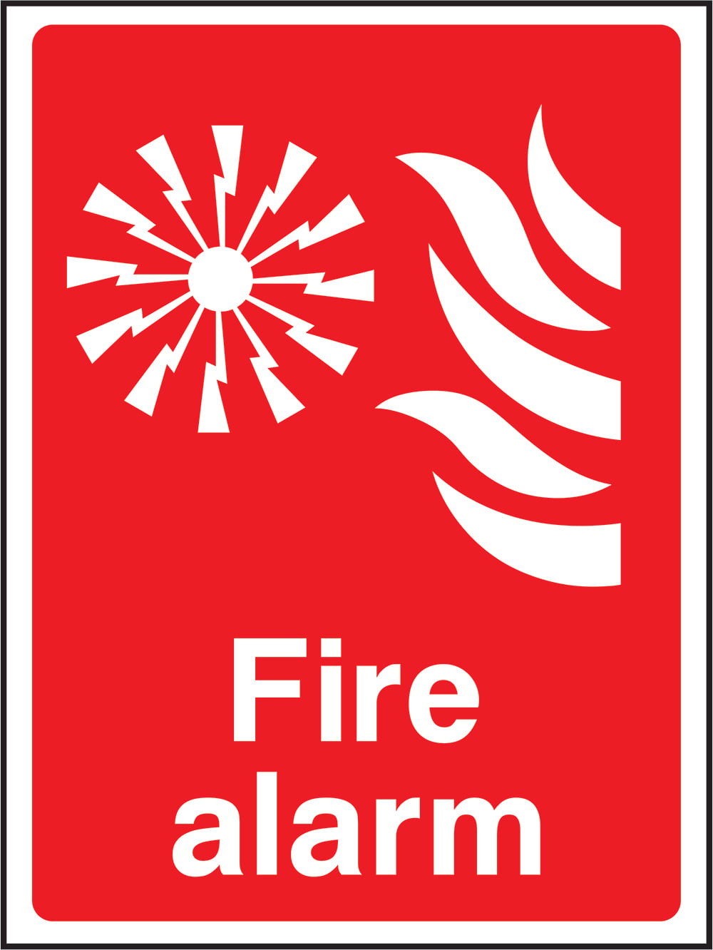 Signage: Fire Alarm (FEQP0012)