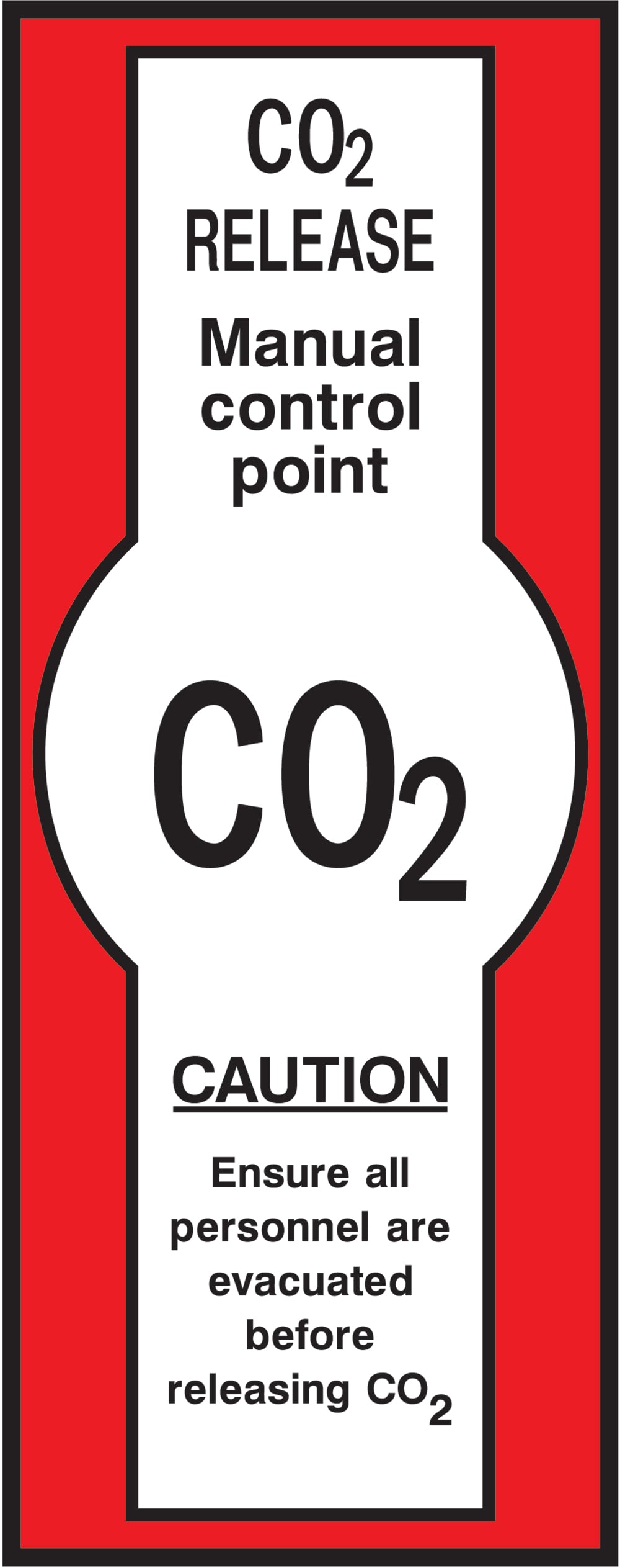 Signage: Co2 Release Manual Control Point (FEQP0022)