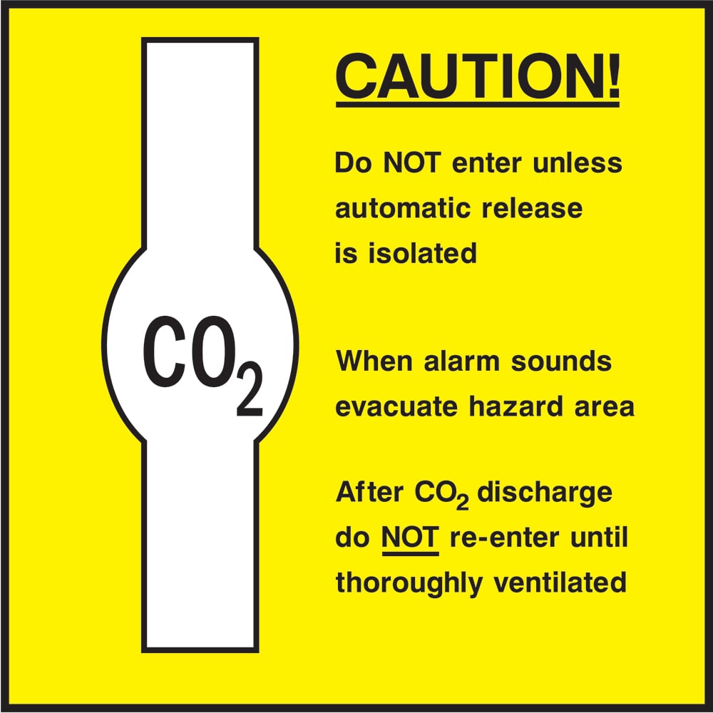 Signage: Caution Co2 Hazard (FEQP0024)