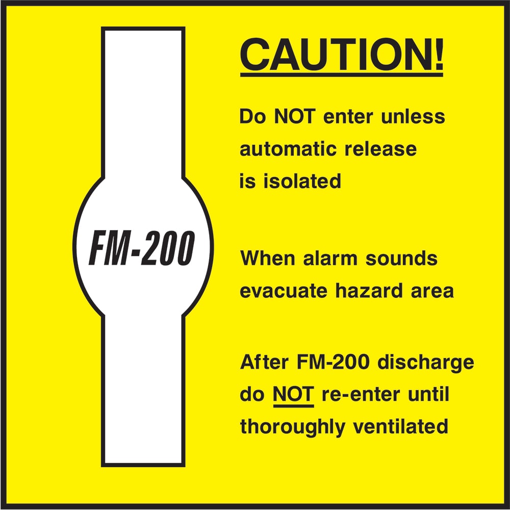 Signage: Caution Fm-200 (FEQP0025)