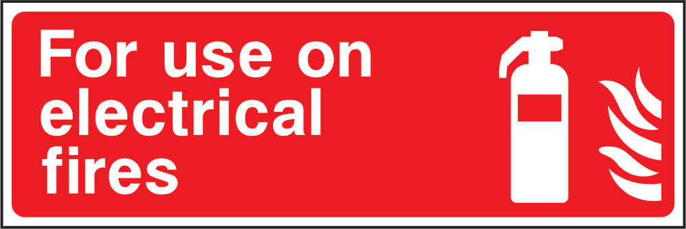 Signage: For Use On Electrical Fires (FEQP0038)