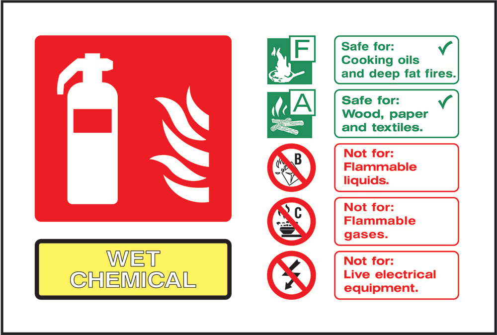 Signage: Wet Chemical Fire Extinguisher (FEQP0075)