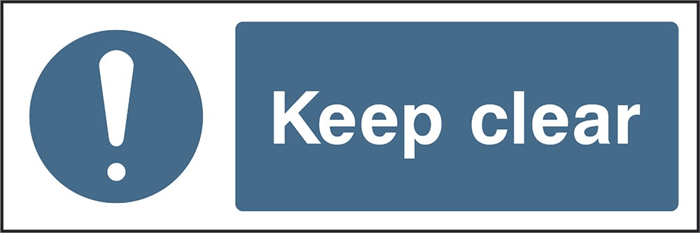 Signage: Keep Clear (FPRV0035)