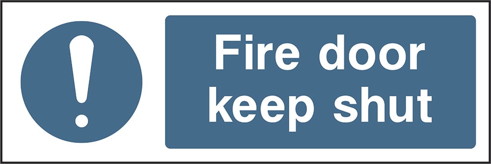 Signage: Fire Door Keep Shut (FPRV0037)