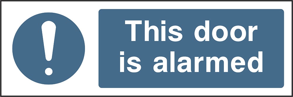 Signage: This Door Is Alarmed (FPRV0040)