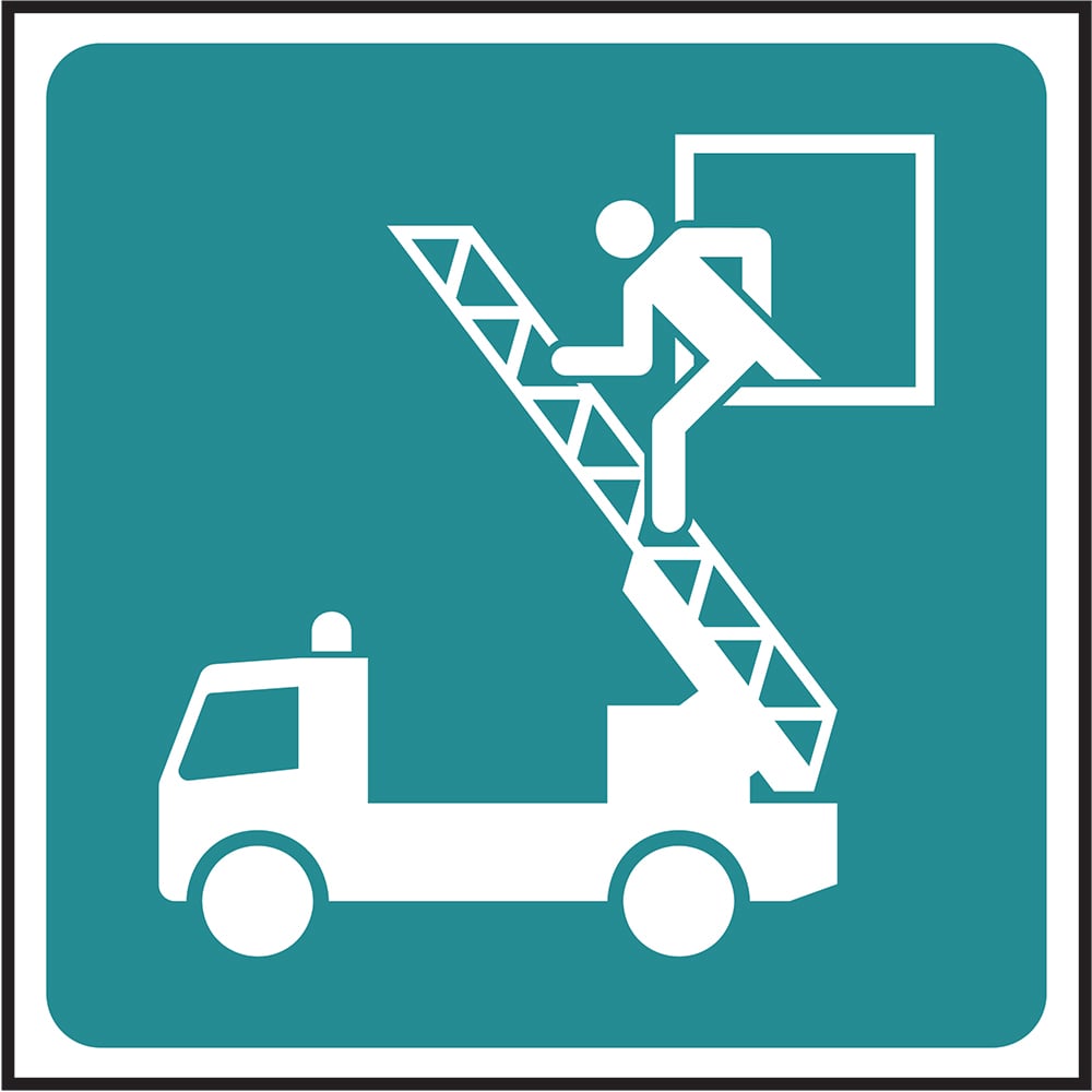 Signage: Fire Ladder Access (FAID0015)
