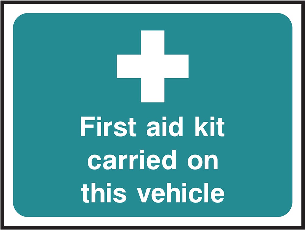 Signage: First Aid Kit Carried On Vehicle (FAID0024)