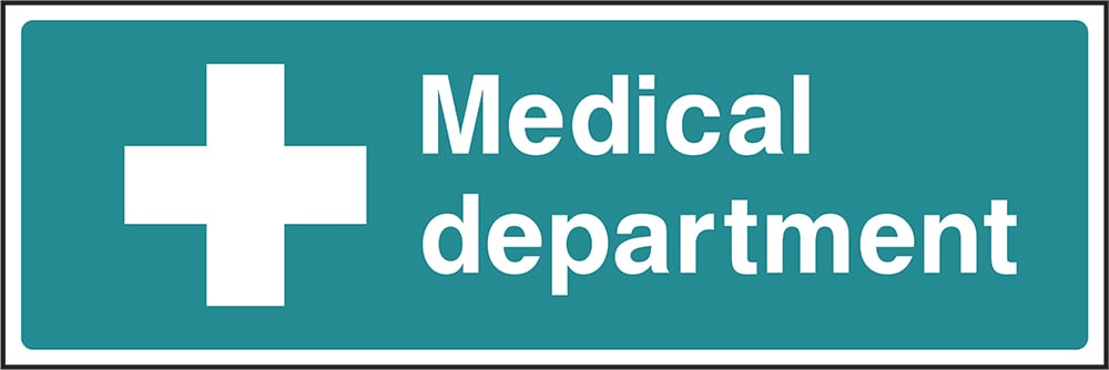 Signage: Medical Department (FAID0028)