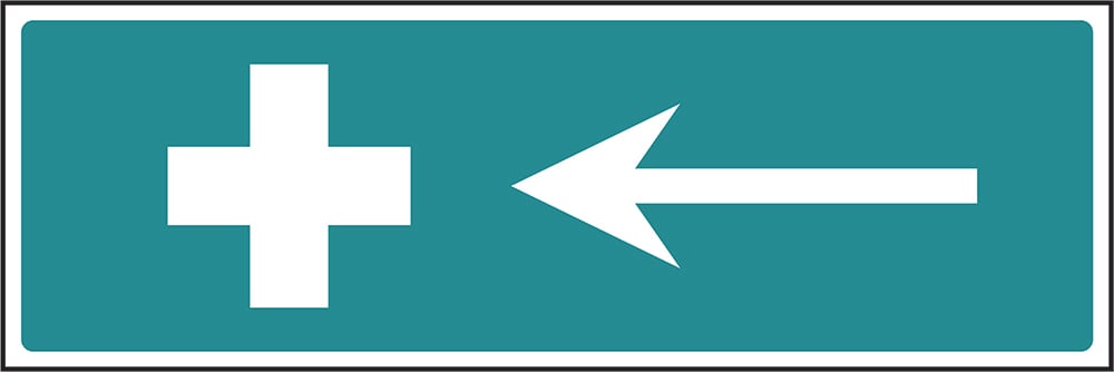 Signage: First Aid Left (FAID0029)