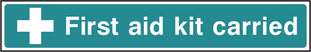 Signage: First Aid Kit Carried (FAID0037)
