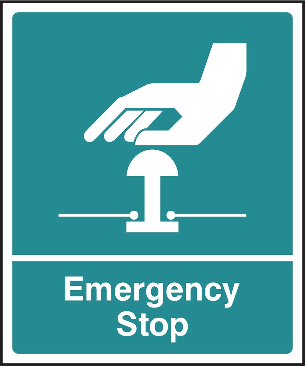 Signage: Emergency Stop (FAID0050)