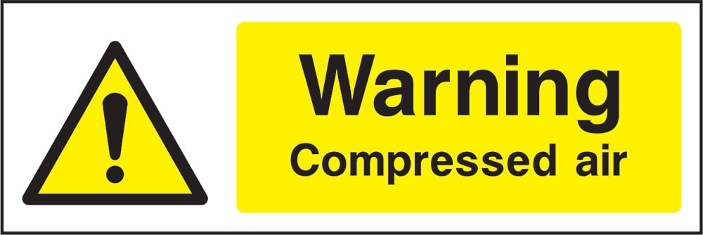 Signage: Warning Compressed Air (GARA0002)