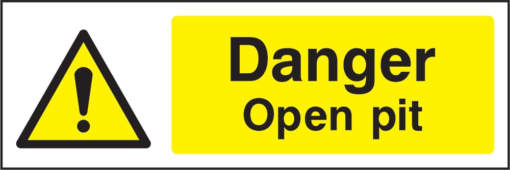 Signage: Danger Open Pit (GARA0004)
