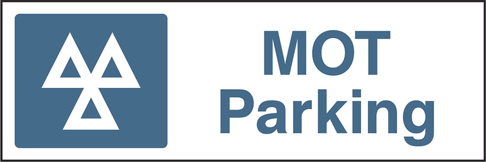 Signage: Mot Parking (GARA0016)