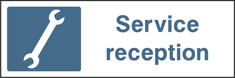 Signage: Service Reception (GARA0017)