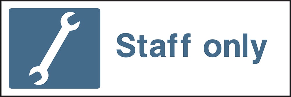 Signage: Staff Only (GARA0018)