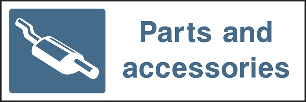 Signage: Parts and Accessories (GARA0019)