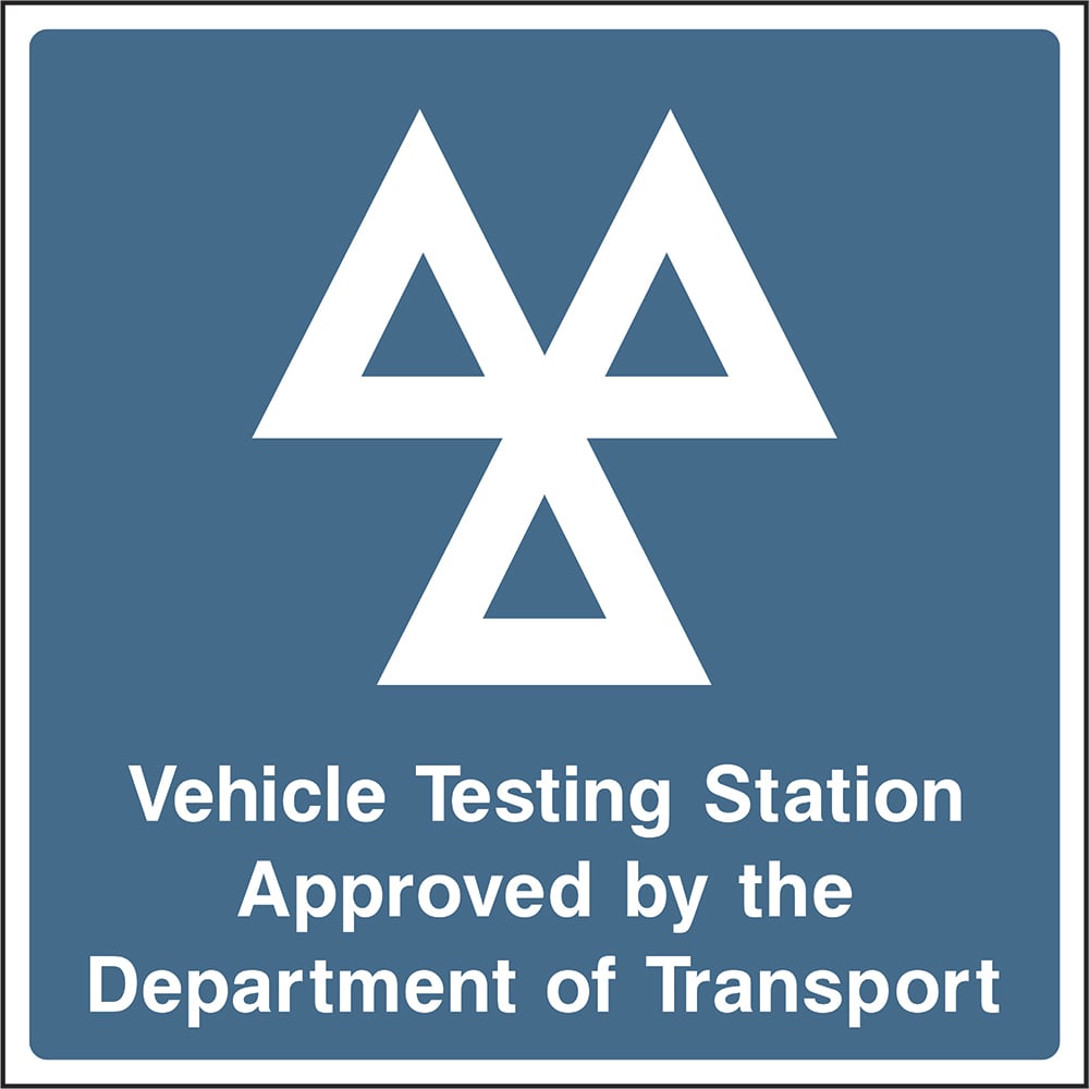 Signage: Vehicle Testing Station (GARA0022)