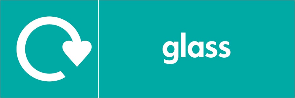 Signage: Glass Recycling (GLAS0017)