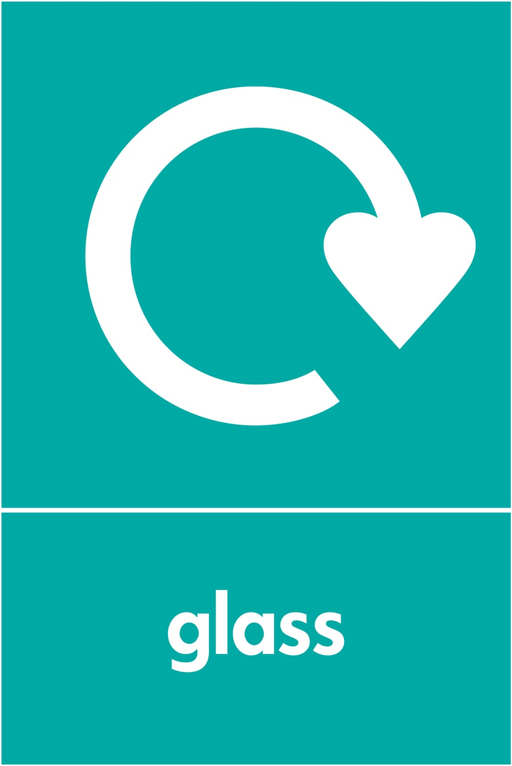 Signage: Glass Recycling (GLAS0032)
