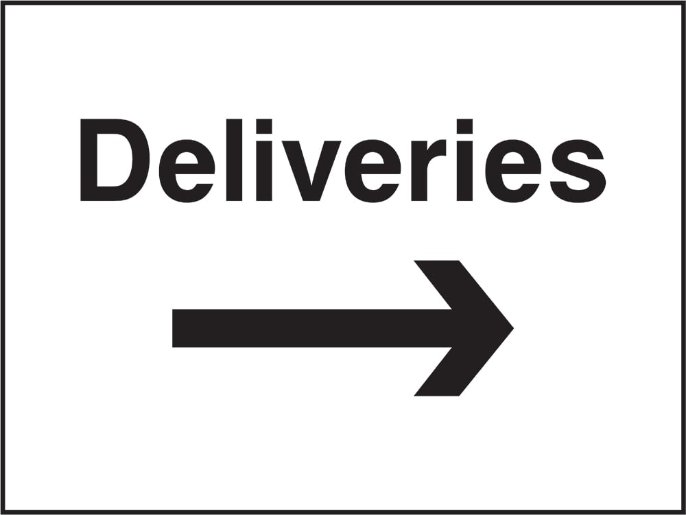 Signage: Deliveries Right (HOTE0005)