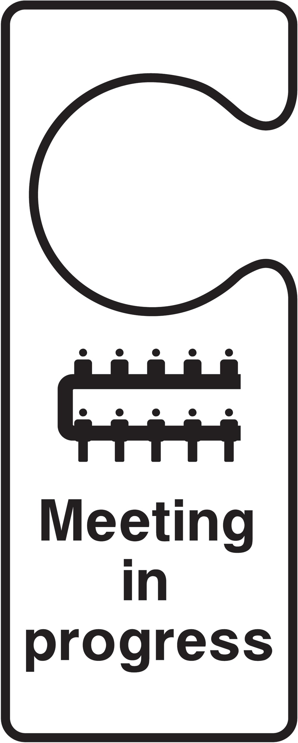 Signage: Meeting in Progress (HOTE0013)
