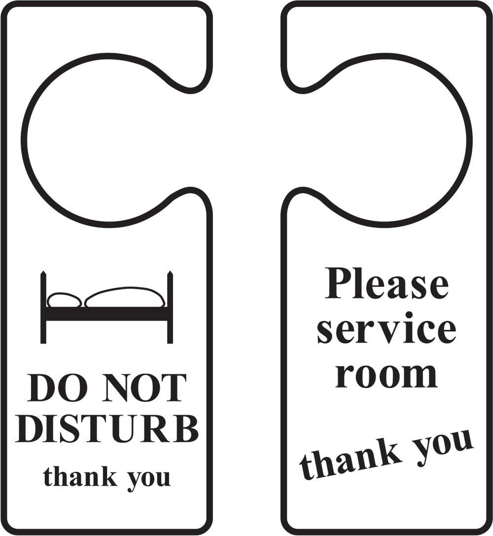 Signage: Do Not Disturb / Please Service Room (HOTE0014)