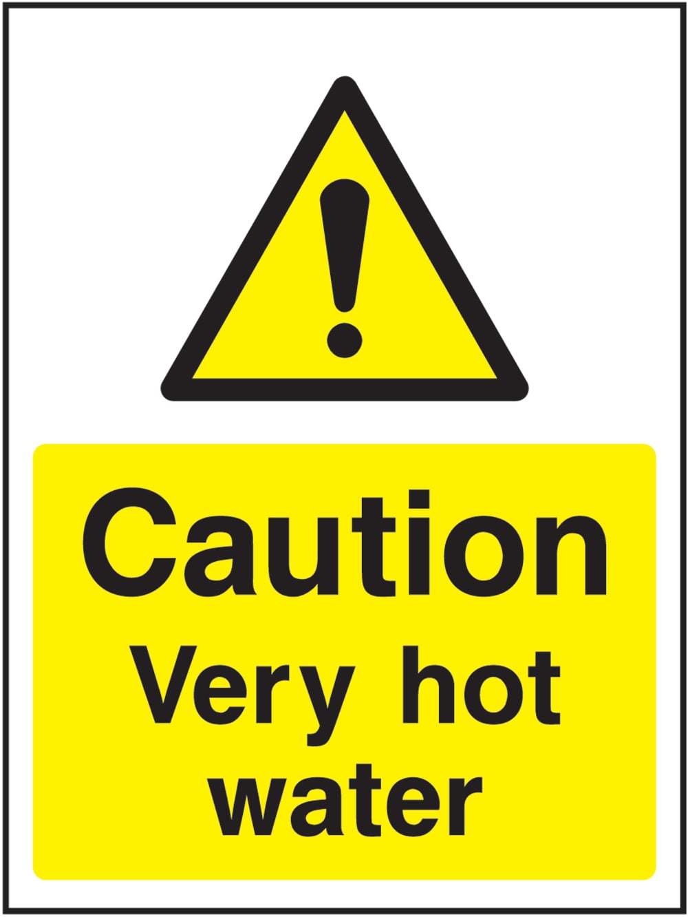 Signage: Caution Very Hot Water (HOTE0022)