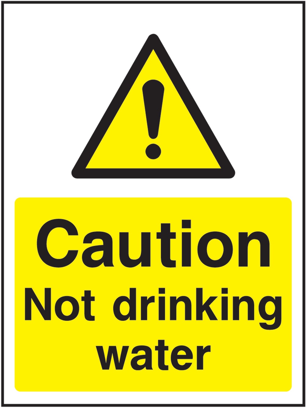 Signage: Caution Not Drinking Water (HOTE0023)