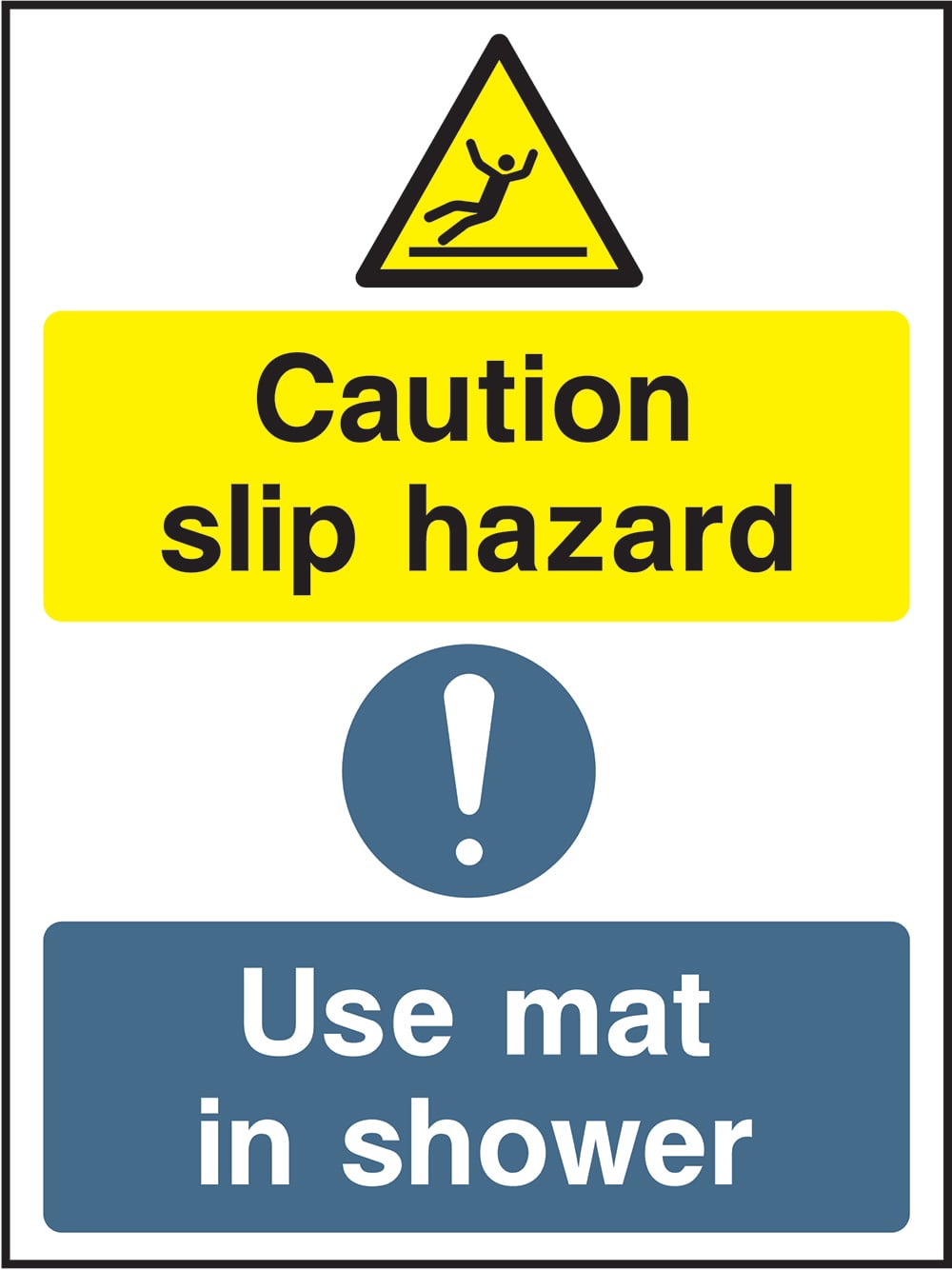 Signage: Caution Slip Hazard Use Mat (HOTE0024)