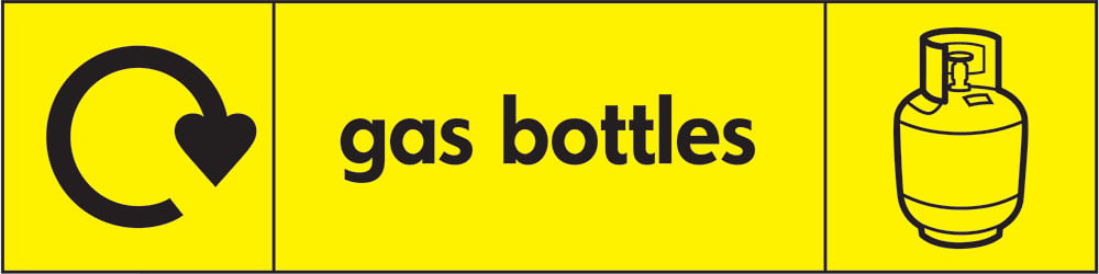 Signage: Gas Bottles Left (HAZA0002)