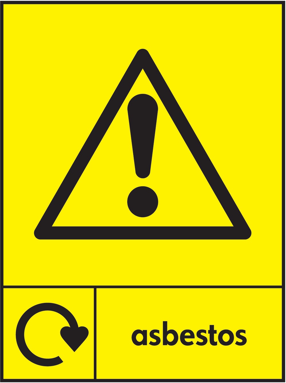 Signage: Warning Asbestos (HAZA0008)