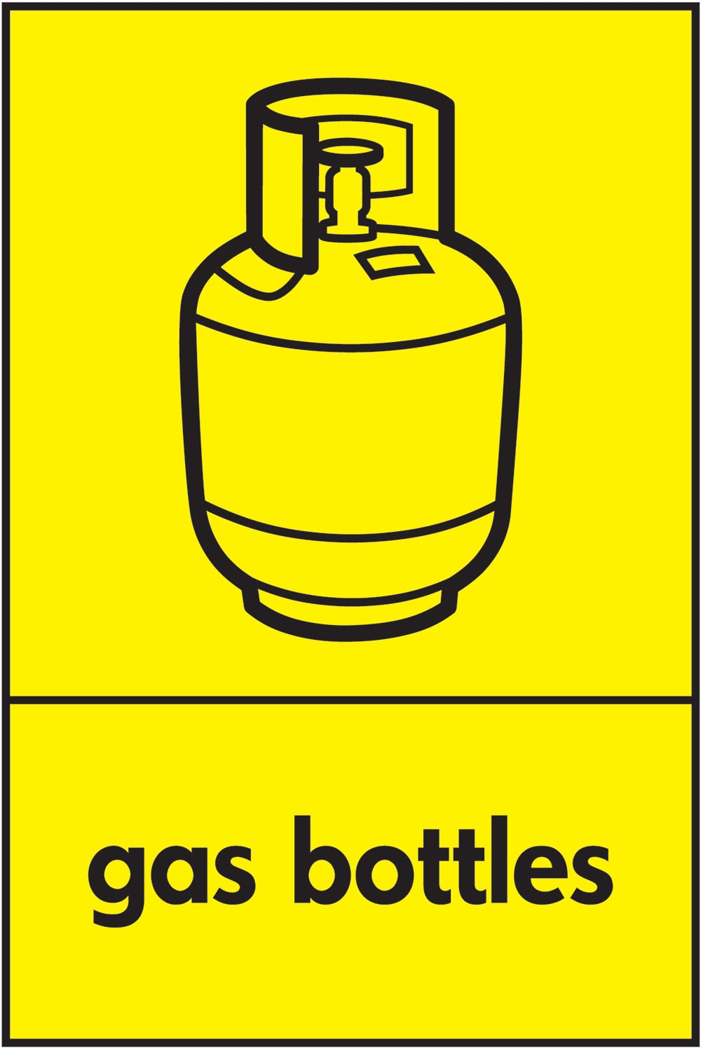 Signage: Gas Bottles (HAZA0009)