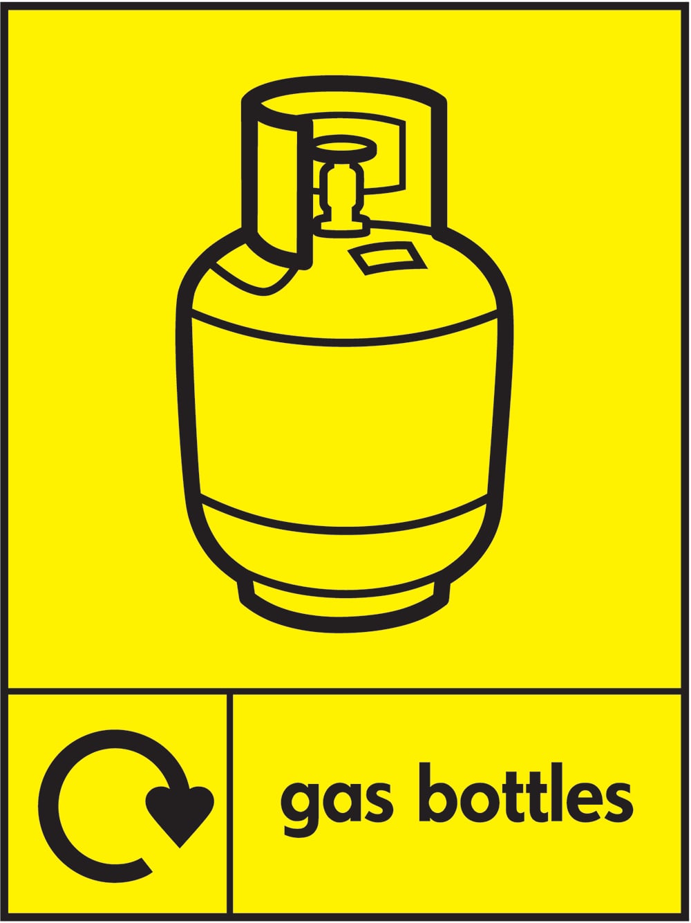 Signage: Gas Bottles (HAZA0010)