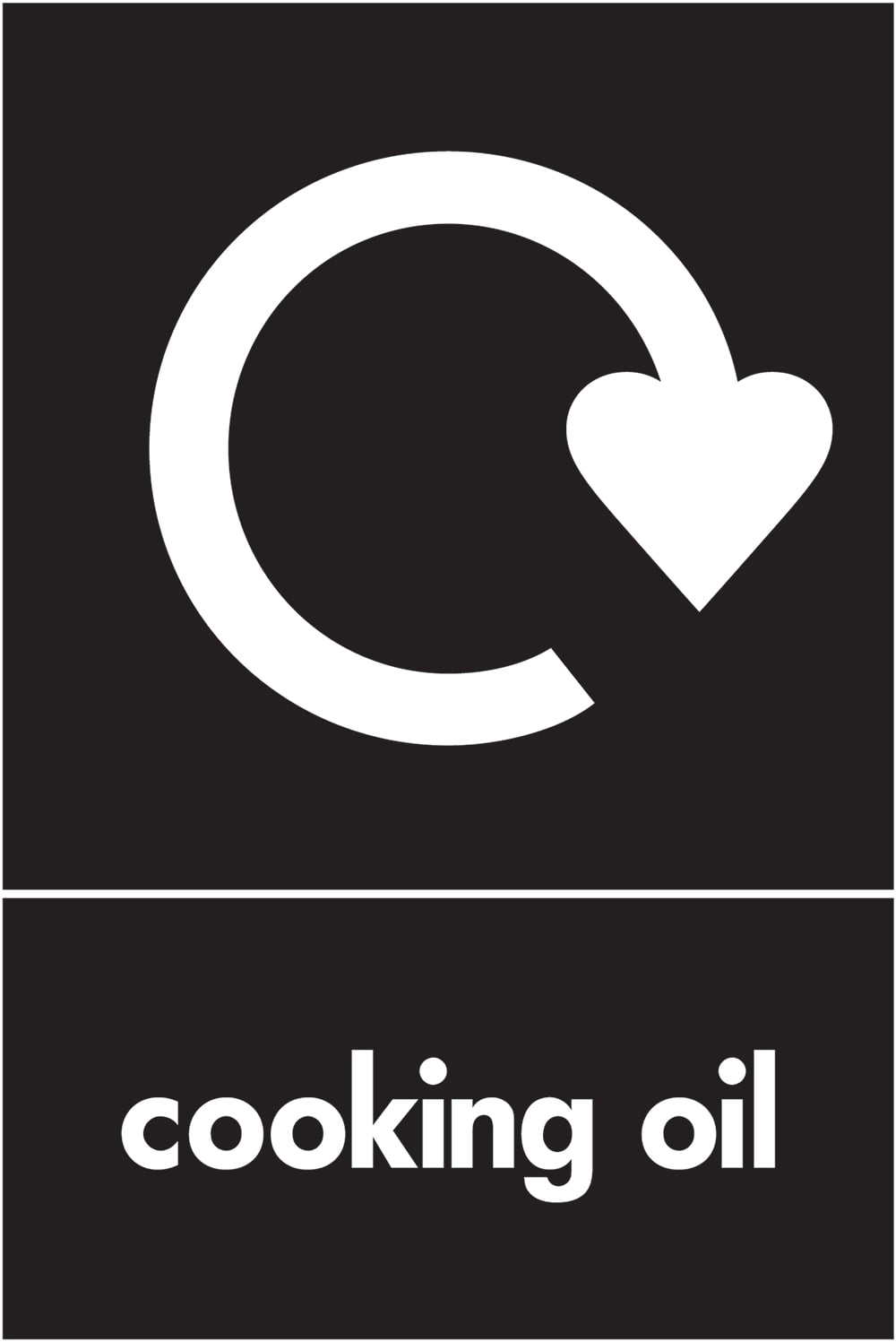 Signage: Cooking Oil Recycling (ORGA0013)